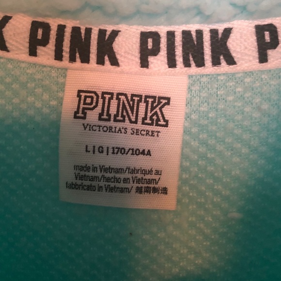 Women’s VS Pink quarter zip fleece pullover - Picture 5 of 5